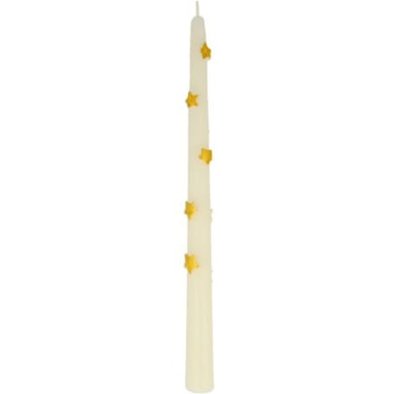Meri meri kerst - ster kaarsen goud à 2 stuks