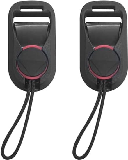 Camerariem Snelsluiting Adapter - 2 Stuks, Zwart, Voor DSLR en Digitale Camera's