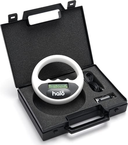 Witte Halo Chip Reader incl. opbergdoos Scanner Dieren - Chiplezer - Huisdieren - Chipreader lezen dieren chips - Wit