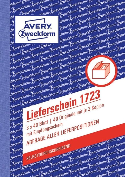 Avery 1723 - Pink - White - Yellow - Cardboard - A6 - 105 x 148 mm - 40 pages