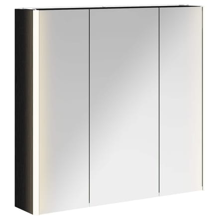 vidaXL - Badkamerspiegelkast - Zwart - Eiken - 73.5 - x - 15.5 - x - 70 - cm