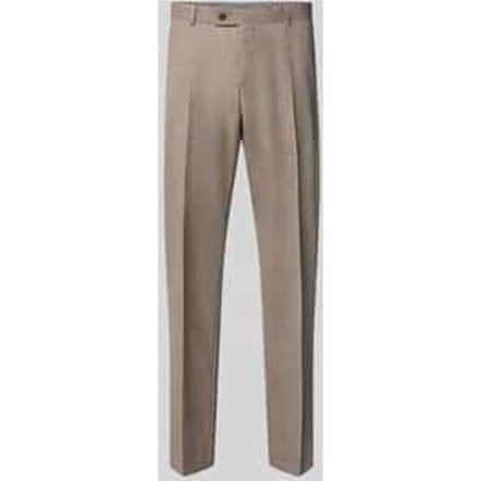 straight fit broek van scheerwolmix