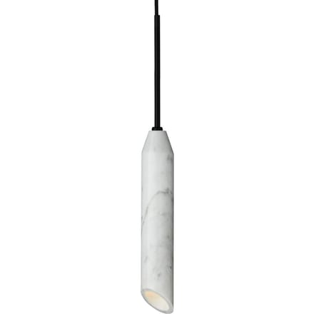 DESIGN BY US Hanglamp Marble Art, wit, Carrara marmer, hoogte 30 cm