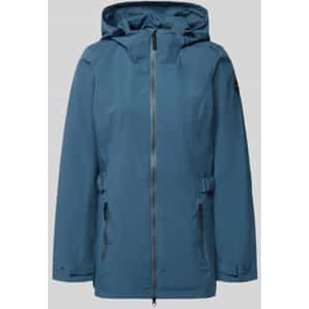regular fit regenjas met logodetail
