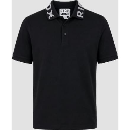 zwart man polo