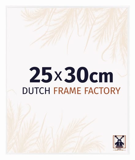 Fotolijst 25x30 cm - Kunststof - Wit Hoogglans - Easy