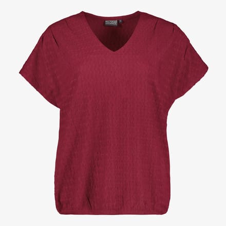 TwoDay dames T-shirt bordeauxrood - Maat M