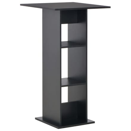 vidaXL - Bartafel - 60x60x110 - cm - zwart