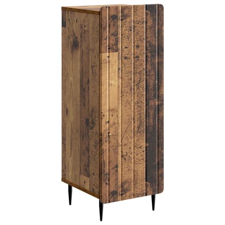 vidaXL - Dressoir - Oud - hout - 34,5 - x - 33 - x - 92 - cm - Bewerkt - hout