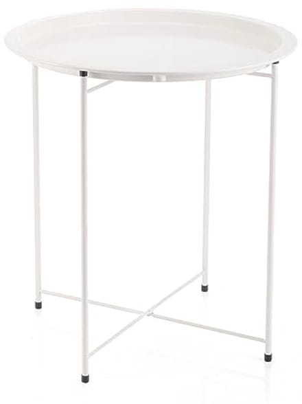 Stijlvolle Bijzettafel van Staal - 46,80 x 46,80 x 50,20 cm