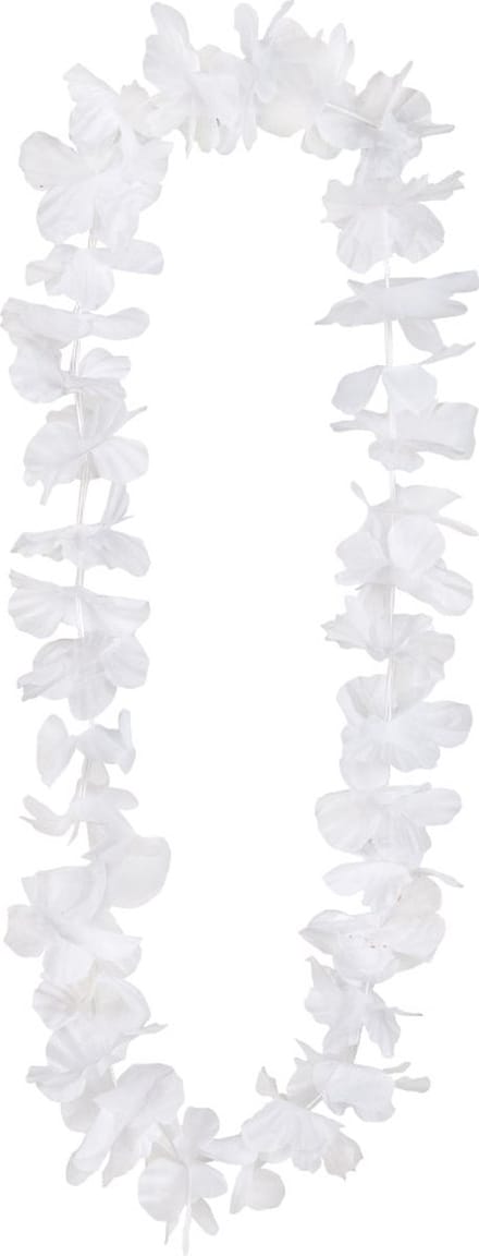 Boland - Hawaïkrans Ohana wit Wit - Volwassenen - Unisex - - Hawaii - Themafeest - Strandfeest - Carnaval