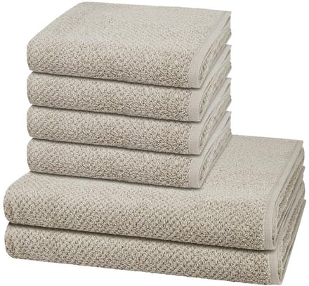 Cawö Sonstiges 4 X handdoek 2 X douchehanddoek - in set 6 pack Pure