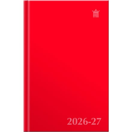 Schülerkalender 2025-2026 Ryam Study Uni 7 Tage/2 Seiten rot