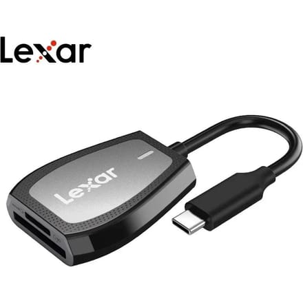 Lexar Kaartlezer Origineel Micro USB 3.2 Type C Naar SD Micro SD TF Adapter Accessoires OTG Kaartlezer Slim Geheugen SD Kaartlezer Dubbele Sleuf Lezer TF/SD Card Reader【Type-C interface】 gray
