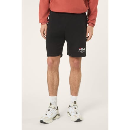 FILA Valsera Regular Logo Sweat Shorts Black Maat: M | Joggingbroeken Outlet | Unisex | Zwart