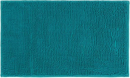 Badmat, 45 x 75 cm, microvezel, effen, sweety blue/smaragd