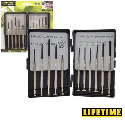 Lifetime Schroevendraaier set precisie 11-dlg