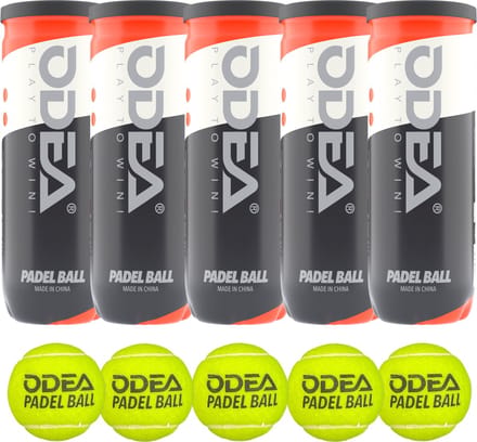 ODEA® Padel ballen - 5 Blikken - 15 Ballen