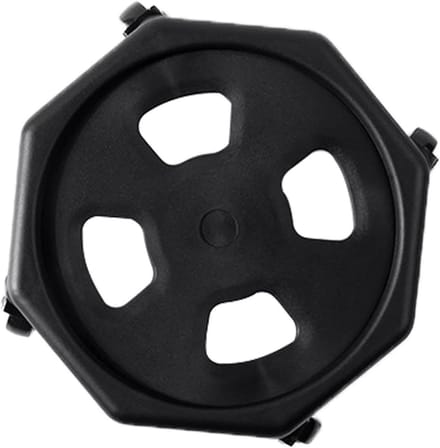Buikspierroller - Core trainer - Kracht opbouwen - Ergonomische handgrepen - 30x30x11 cm - Zwart