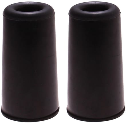 Benson Deurbuffers / deurstoppers rubbers - 2x - zwart - 75 x 40 mm - met schroefbevestiging