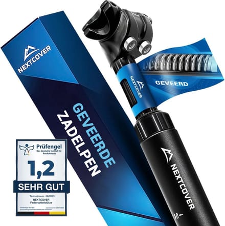 NEXTCOVER® Verende Zadelpen - Comfort-Spring technologie - Zwart - 30.9 mm