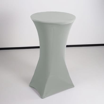 Stretch rok grijs statafel 60cm