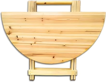 Uitschuifbare eettafel - Opvouwbare tafel - Ruimtebesparend wonen - Compact en veelzijdig - Verstelbaar - Natuurlijk hout