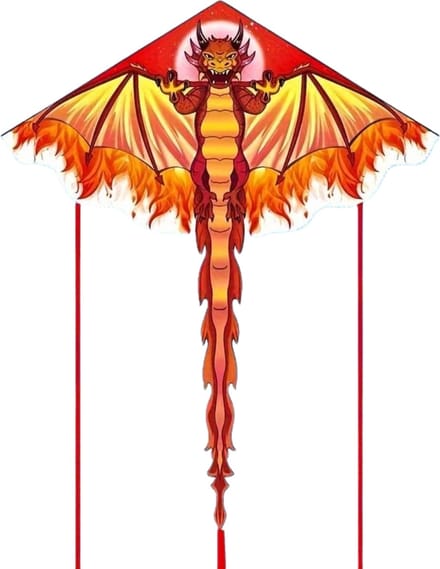Nivard Vlieger Voor Strand - Kite Vliegers - Kindervlieger - Draak - Rood
