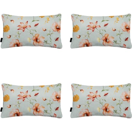 Madison - Sierkussen Florina orange - Ca. 30x50 cm - Set van 4