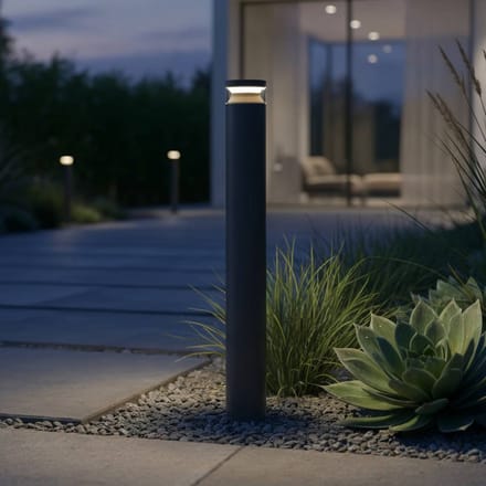 Ideal Lux LED tuinpadverlichting Boeing, hoogte 100 cm, zwart, IP65