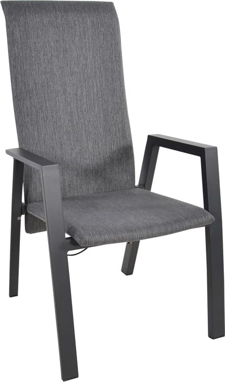 Outdoor Living Flare dining tuinstoel | textileen | verstelbaar | antraciet | 1 persoon