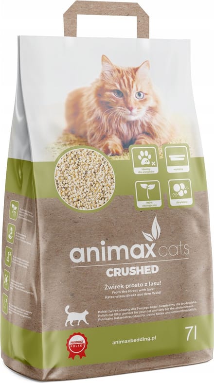 Animax - Kattenbakvulling - Klonterende strooisel - klassiek - geplet, 7 liter
