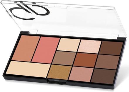 Golden Rose City Style Face & Eye Palette 01 Nude - Oogschaduw, blush highlighter mix Pallet