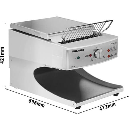 ROBAND Professionele doorlooptoaster - 2,99 kW Zilver