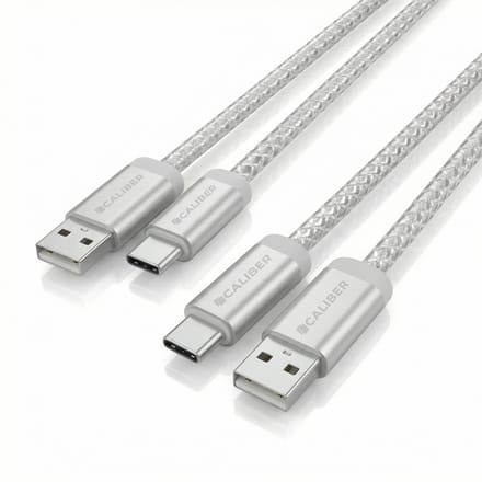 2 Stuks USB C Kabel - USB naar USB C - USB-C Kabels - USB C naar USB A - Oplaadkabels - Stevige Nylon Kabels (CL-UC-2PACK)