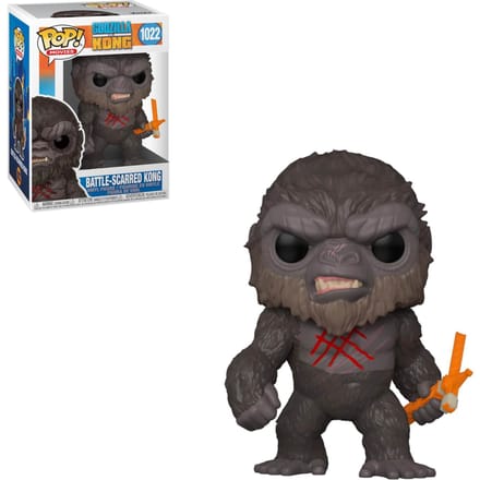Funko Godzilla - Godzilla Vs Kong POP! Movies Battle Worn Kong 9 cm Verzamelfiguur - Multicolours
