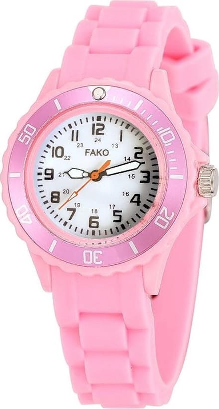 Fako® - Kinderhorloge - Siliconen - Classic - Roze