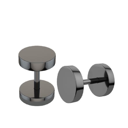 1.2 mm plug 8 mm zwart (2st) - LMPiercings