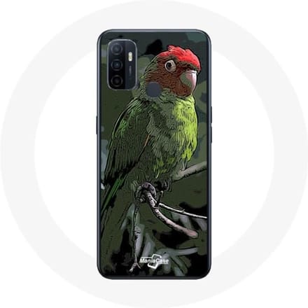 Coque Oppo A53 Pionus Perroquet Rouge Vert