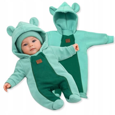 Dartomik - Baby Jumpsuit - Twee Ritsen - Dwarslaag - Muntkleur