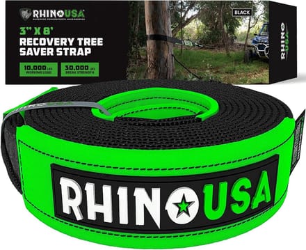 Robuuste Lierriem 3" x 8ft - 31.500 Lbs Breeksterkte - Off Road Herstel & Sleepkabel