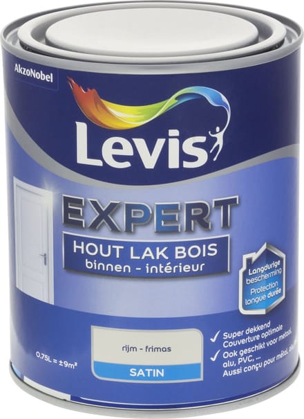 Levis - Expert Hout Lak Binnen Satin - Rijm - 0,75 L