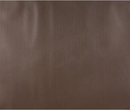 Dutch Wallcoverings - Vliesbehang uni/streep donkerbruin