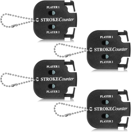 4x Golf Schijf Teller Handmatig Score Tellen Set - Compacte Golf Puntteller met Sleutelhanger