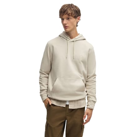 Boss Heren Wetalk Pullover Hoodie (Licht Beige)