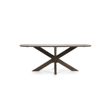 Eleonora Eettafel Nikki Deens ovaal Mangohout 200x100cm - bruin