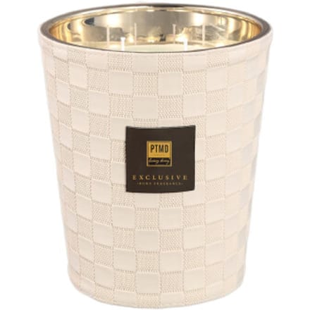 PTMD - Geurkaars Ptmd - Beige - 16x16x19cm