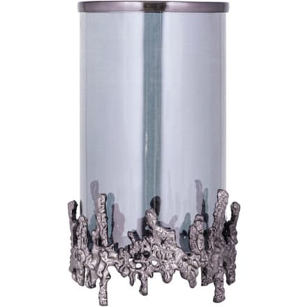 PTMD - Windlicht Barrie - Zwart - 17x17x30cm