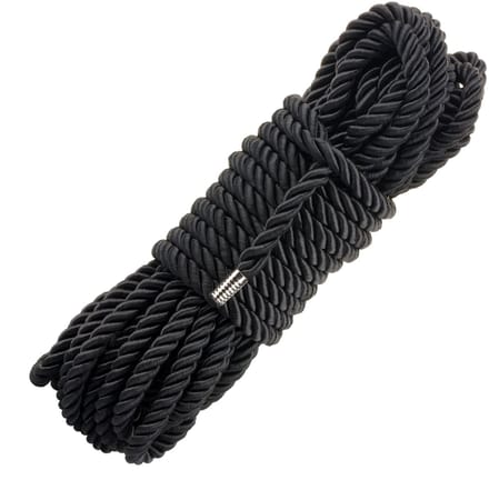 Being Fetish - Magic Touch Deluxe Silky Bondagetouw - 10 meter - Zwart