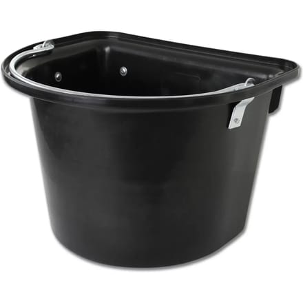 Waldhausen Draagbare voerbak, met draagbeugel Black - 12 L | Zwart